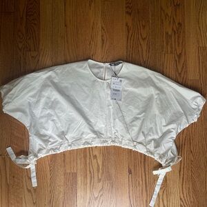 Zara Drawstring Ruched Crop Top